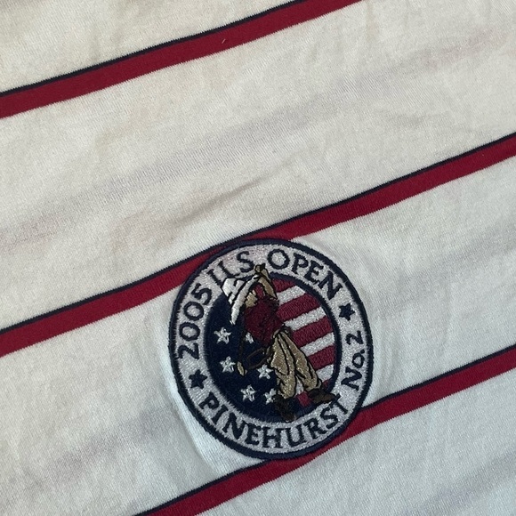 2005 U.S. Open Pinehurst Golf Club North Carolina Polo Golf Striped Shirt - Picture 6 of 6